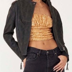 Free people embellished crop top